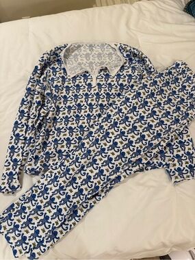 Roller Rabbit Women’s Blue Monkey Pajamas